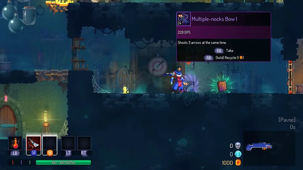 Dead Cells weapon select 720p