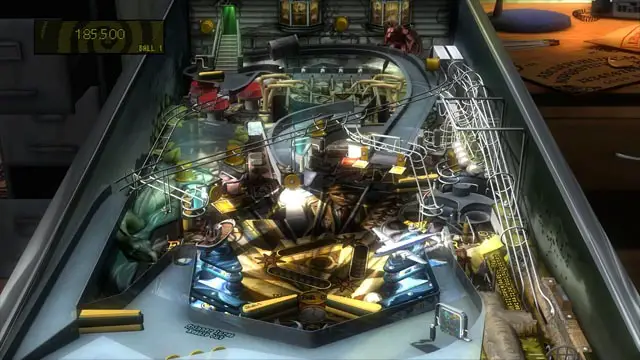 Pinball FX3 screenshot; a pinball table with a paranormal theme