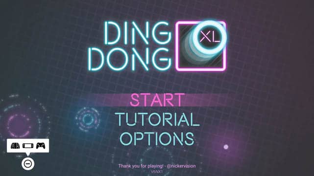 The Ding Dong XL Logo with neon lights