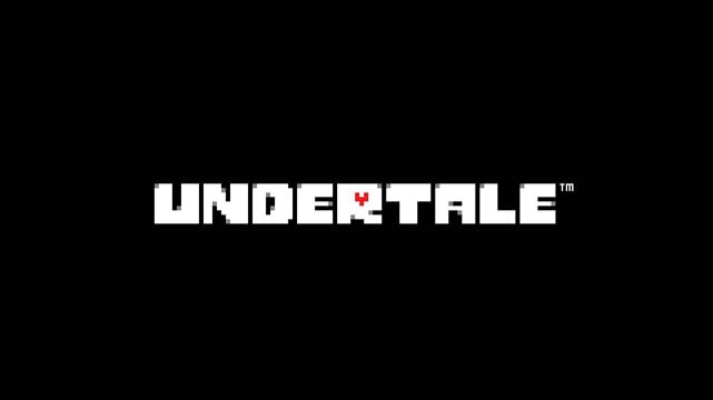 Undertale logo in front of a black background