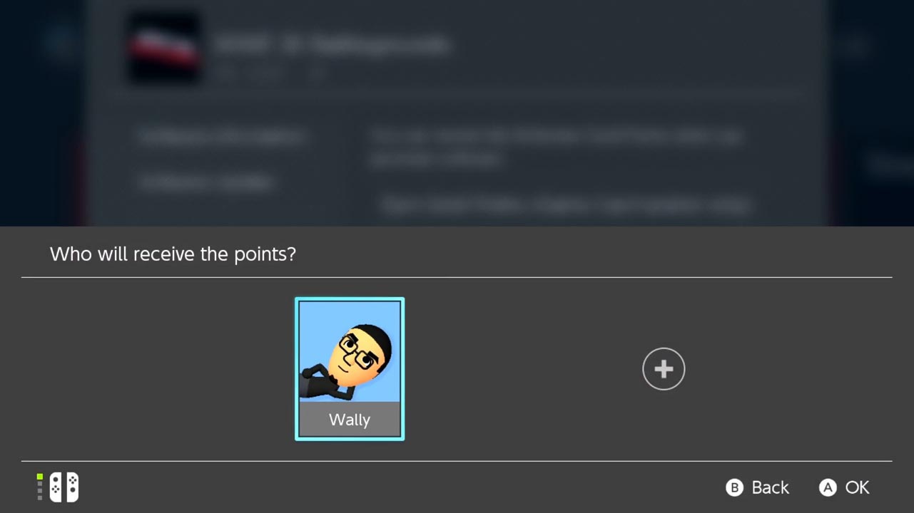 Gray screen with a row of mii profile pictures