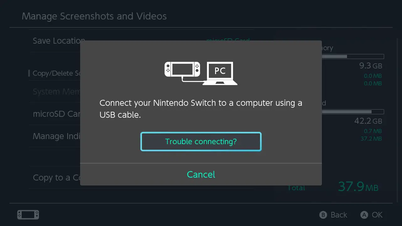 How To Transfer Nintendo Switch Screenshots To Pc Usb Method Picture Guide Bucket List Games 6664