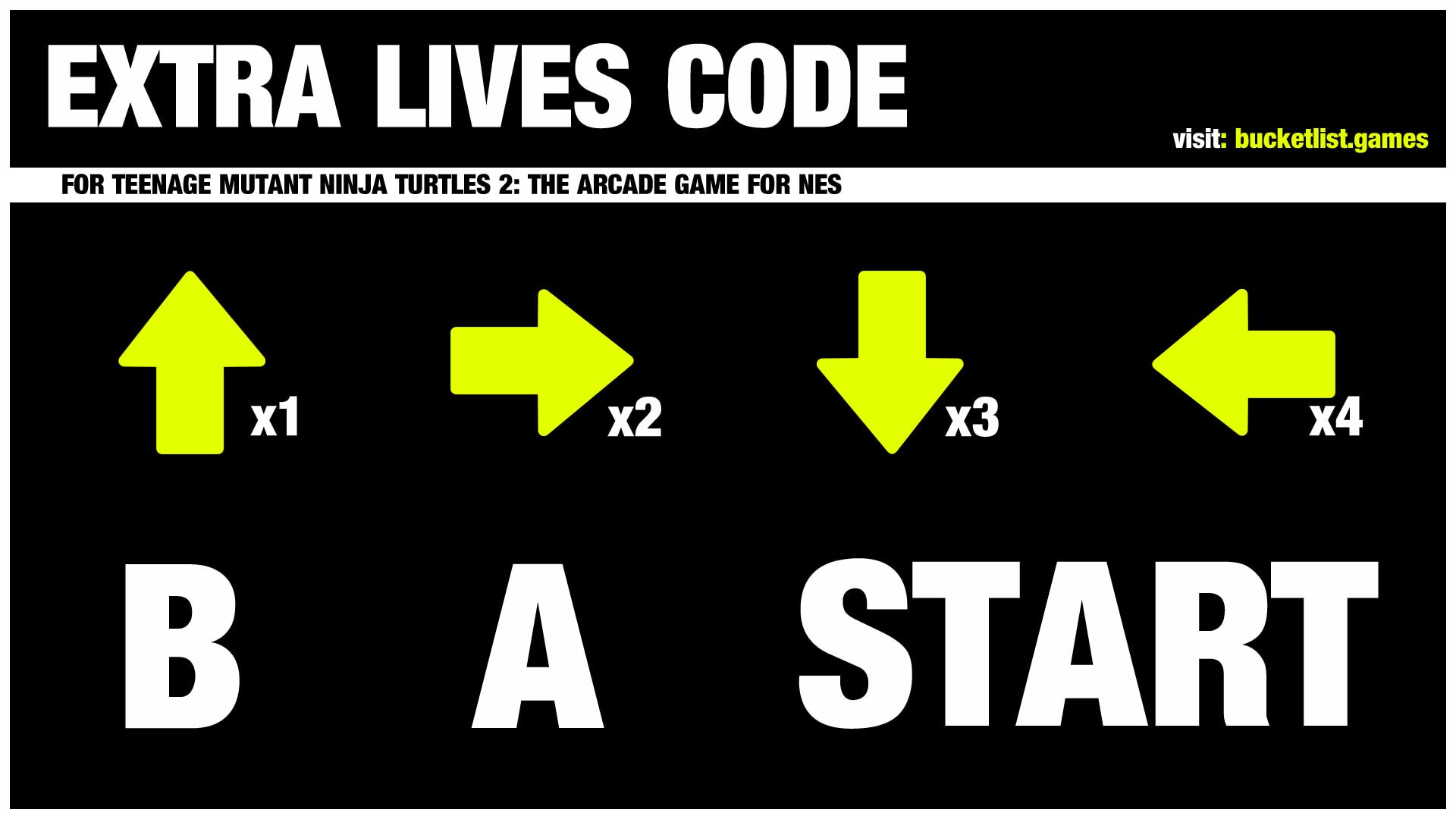 Extra lives code text on black background