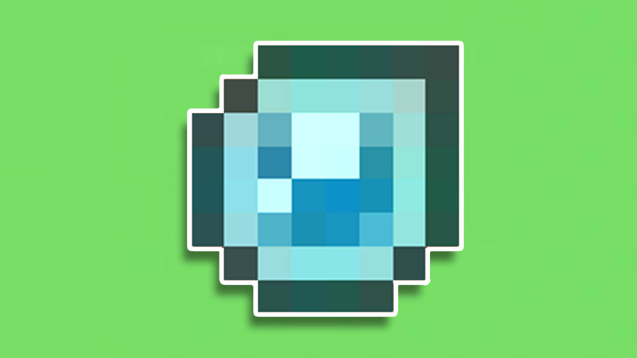 Blue Dewdrop icon in front of a green background
