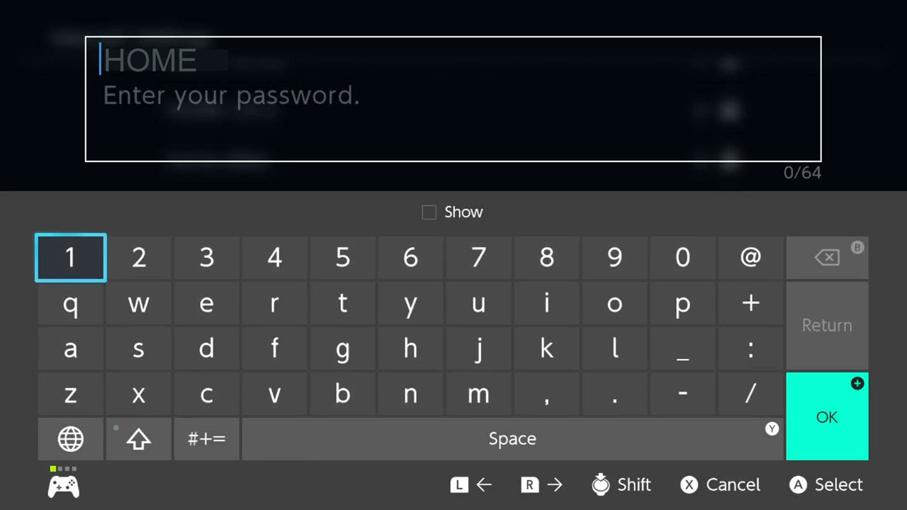 A digital on-screen keyboard