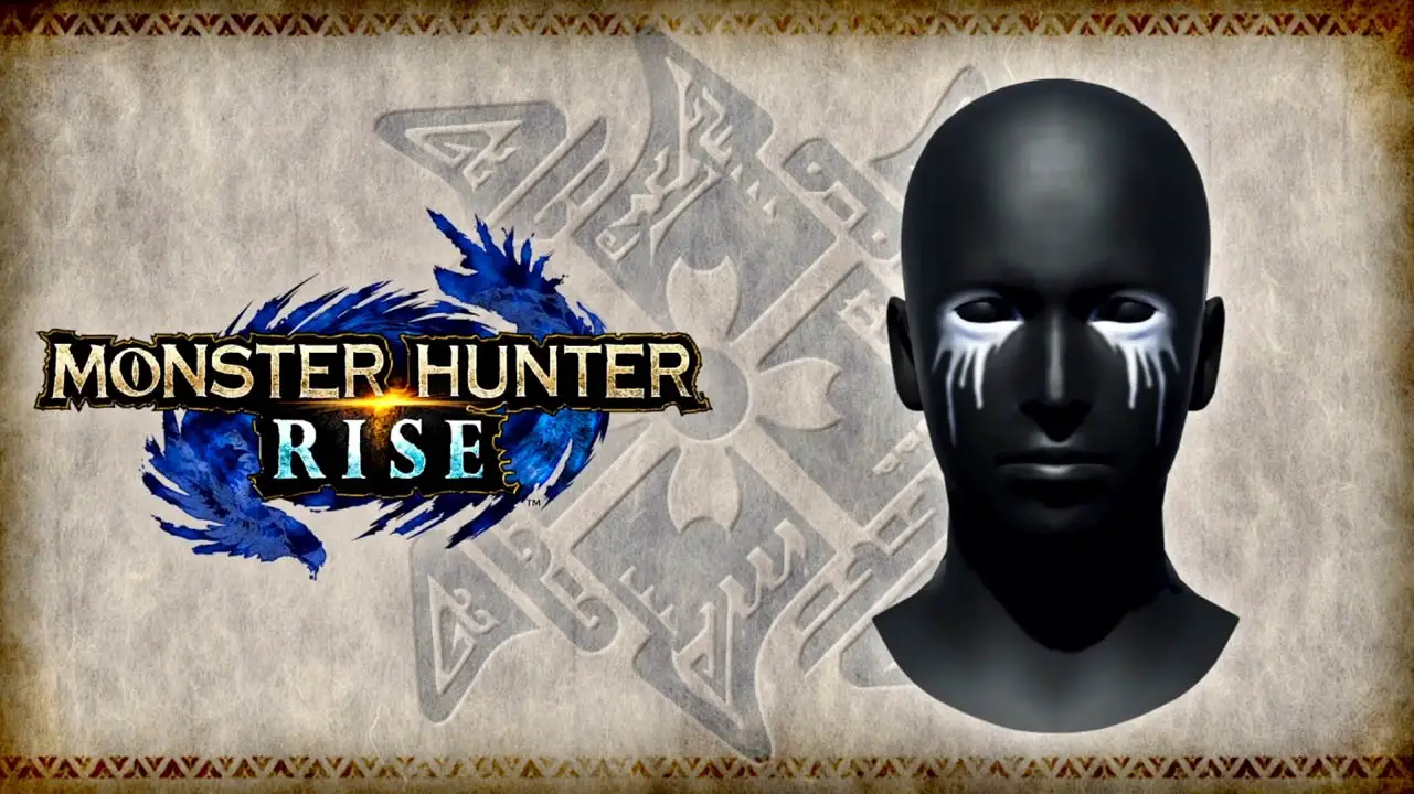 Monster Hunter Rise logo next to a face