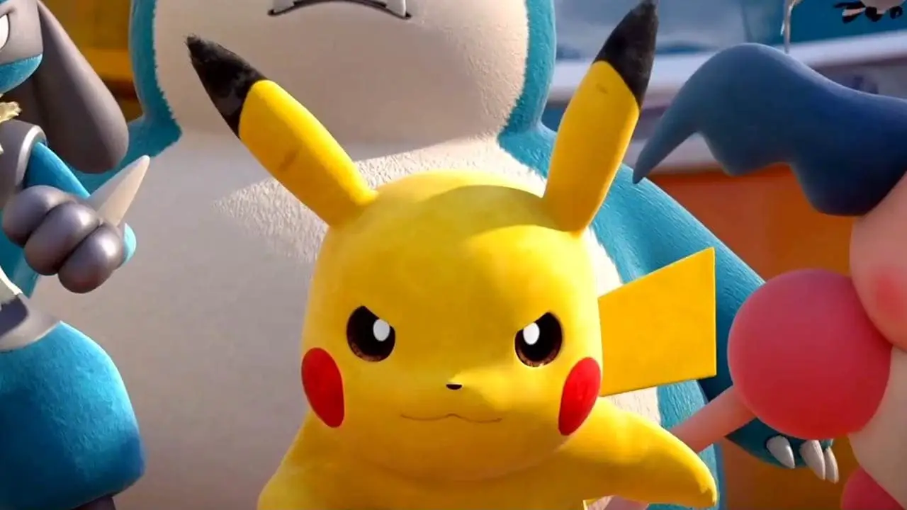 A close-up of Pikachu