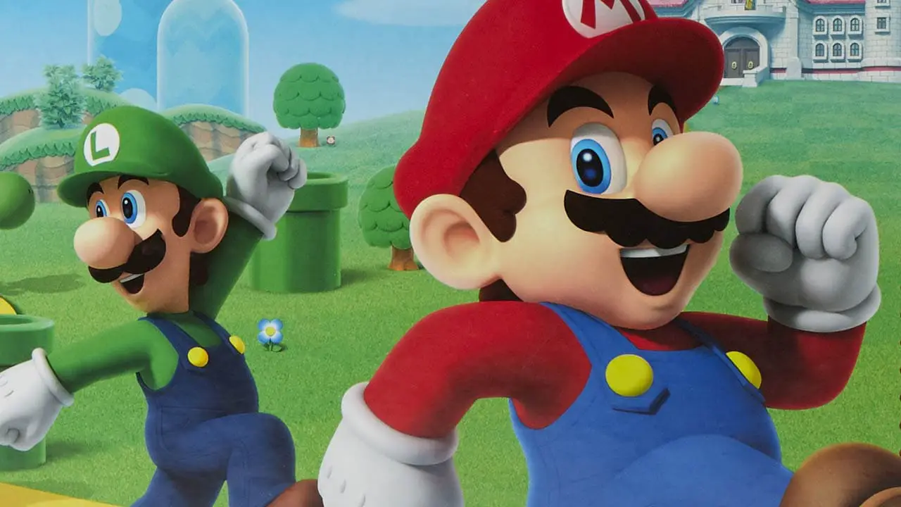 Mario and Luigig in the mushroom kingdom