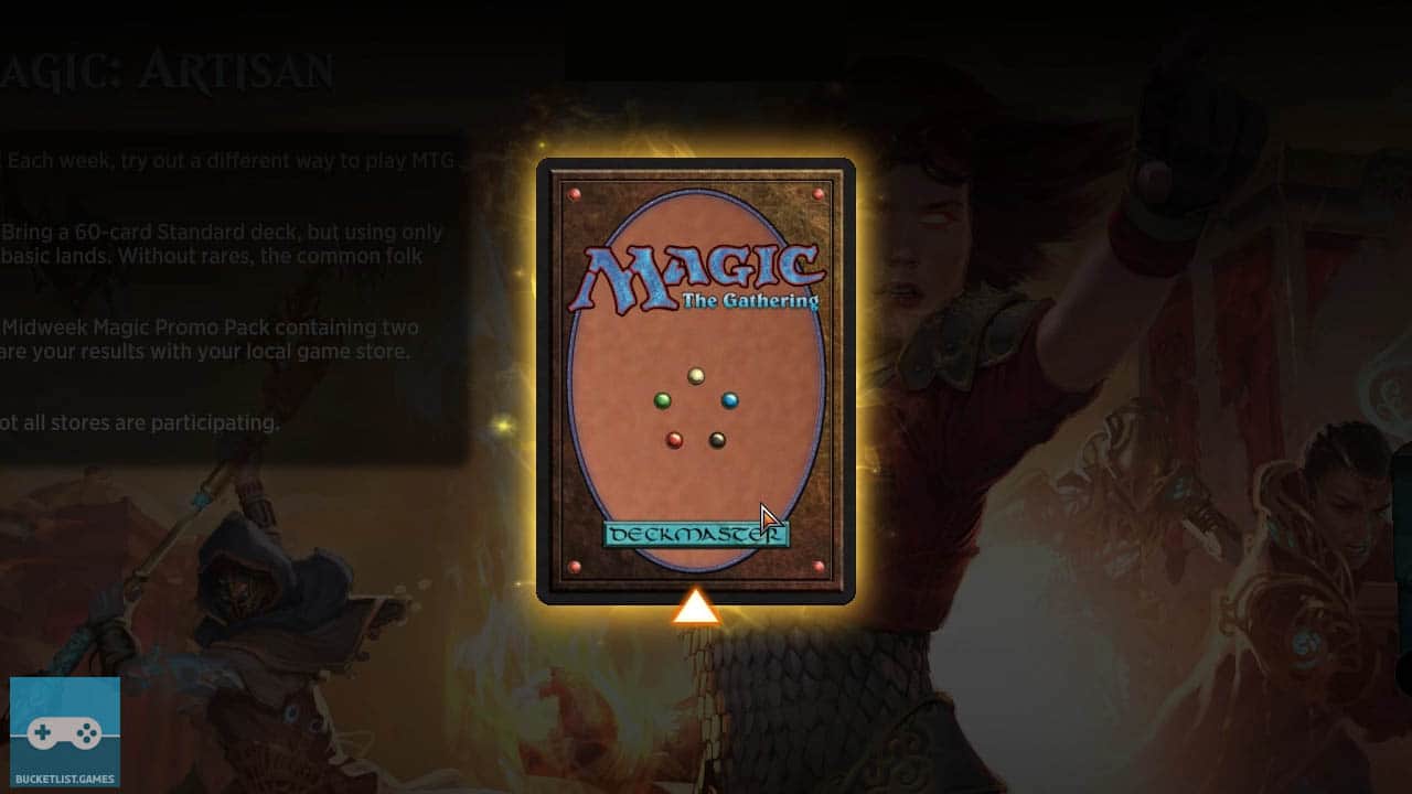 the backside of a magic card