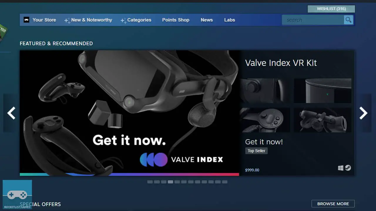 steam home page
