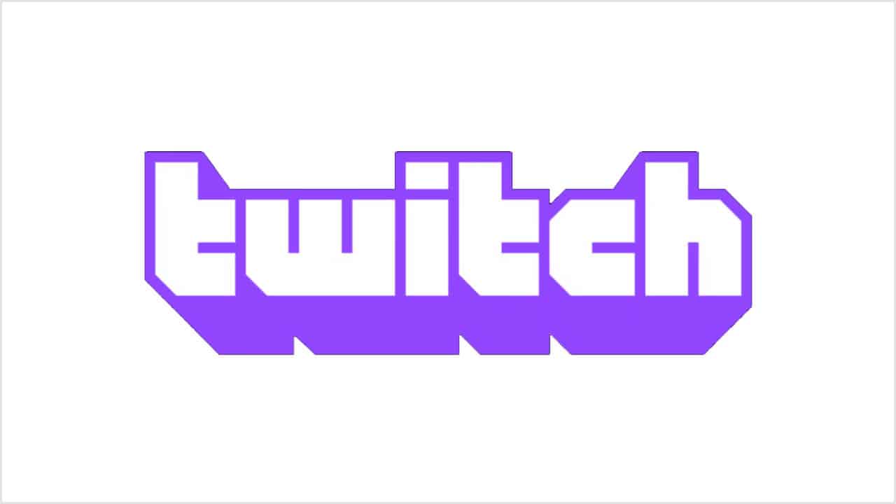 purple twitch logo on white background