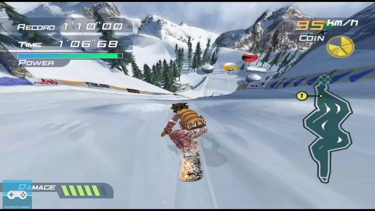 1080 avalanche screenshot of a person snowboarding in the day