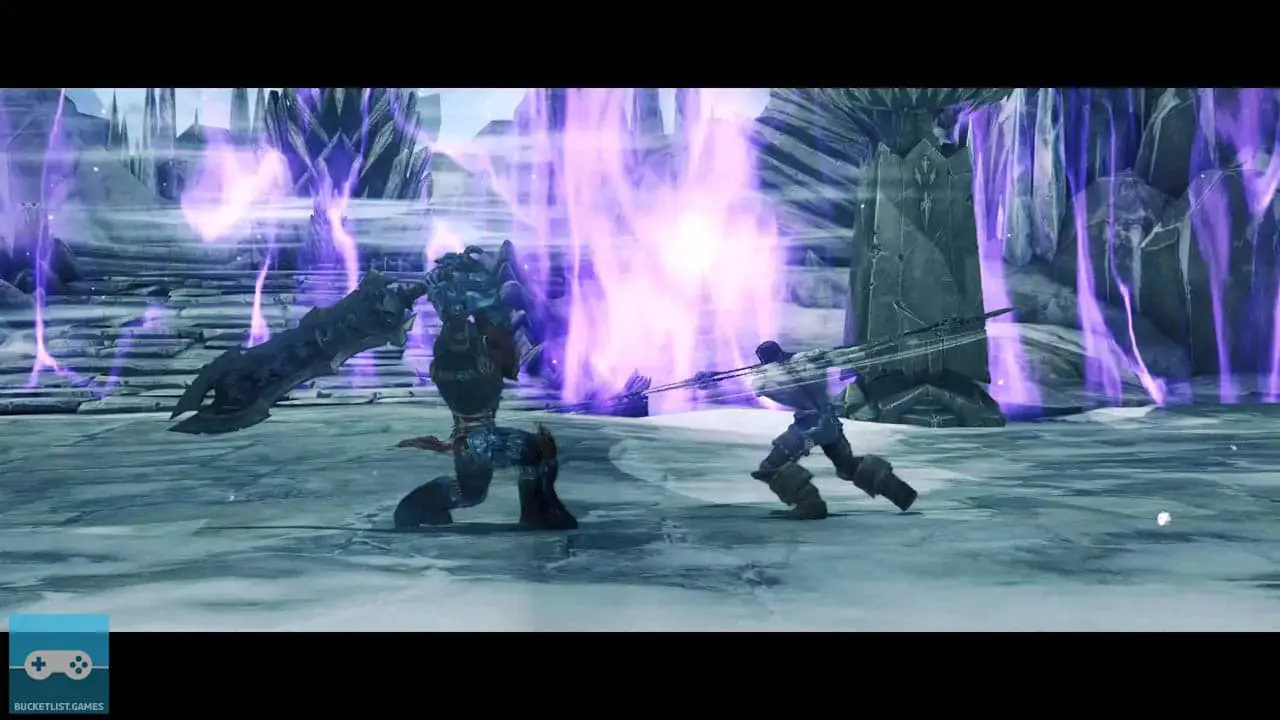 darksiders 2 screenshot of death fighting war