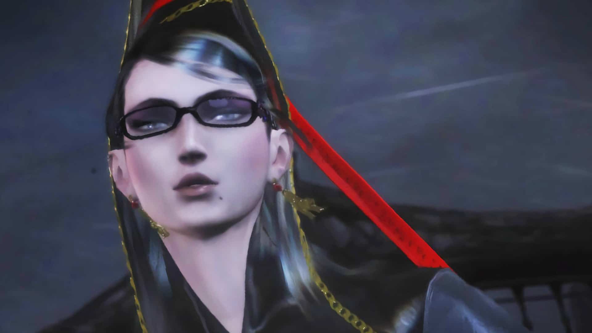 bayonetta looking into the distance